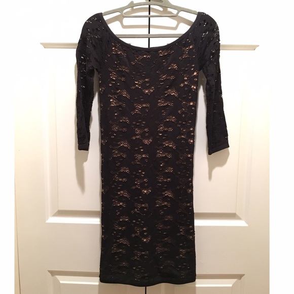 Guess black&nude bodycon dress - Picture 1 of 4