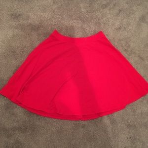 Red skater/circle skirt