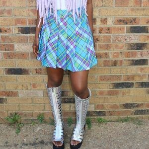 American Apparel Plaid Tennis Skirt