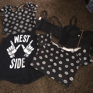 Crop top/muscle tee bundle