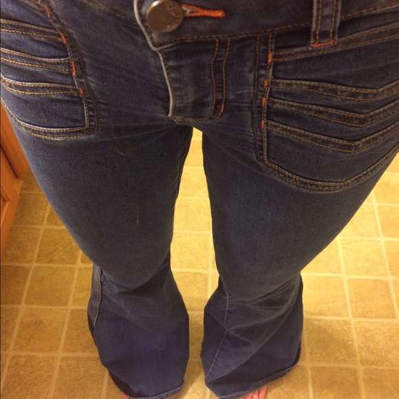 FREE PEOPLE size 27 super flare hippie jeans ~~~ - Picture 4 of 4