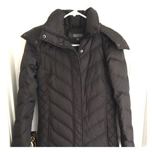 Long puffy jacket, fur lined hood!
