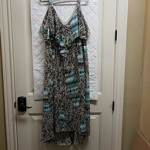 Hi-Lo Ruffle Top Summer Dress