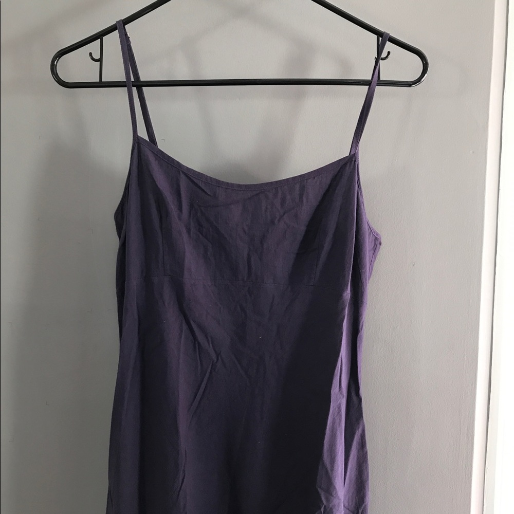 Purple Dosa Dress with Pleated Detailing