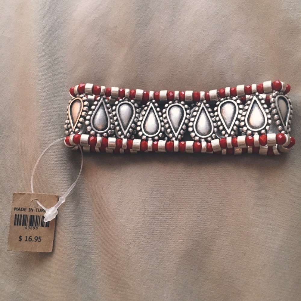 red&silver bracelet 🌟