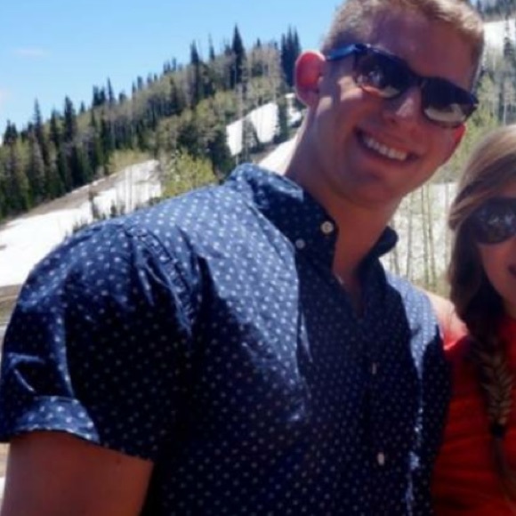 J. Crew Woven Short Sleeved Botton-Up in Navy - Picture 3 of 3