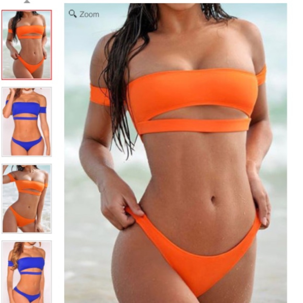 Sexy orange two piece bikini
