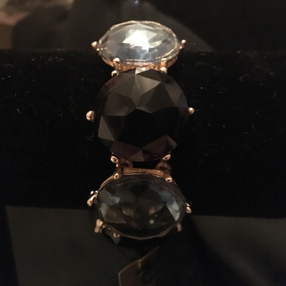 Lite blue & black stone bracelet