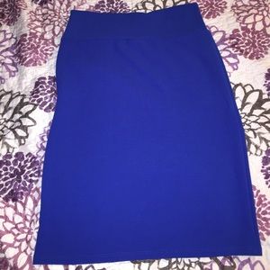 Royal blue large LULAROE Cassie skirt