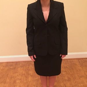 Black skirt suit set