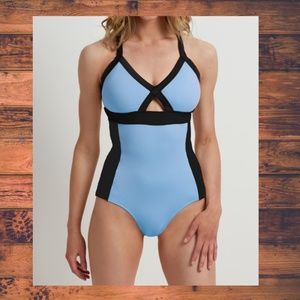 NWT sexy unique one piece!!!! Scuba material!