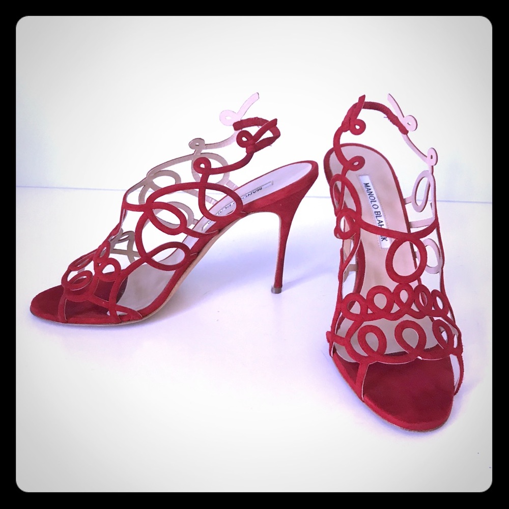 Manolo Blahnik Gori Squiggly Sandals