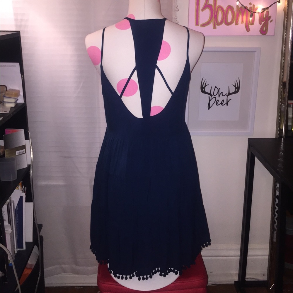NWT Pom Pom Strappy Back Dress
