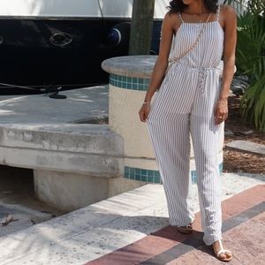 Striped jumpsuit