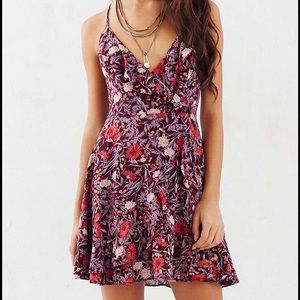 Kimchi Blue Sabina Ruffle Wrap Mini Dress