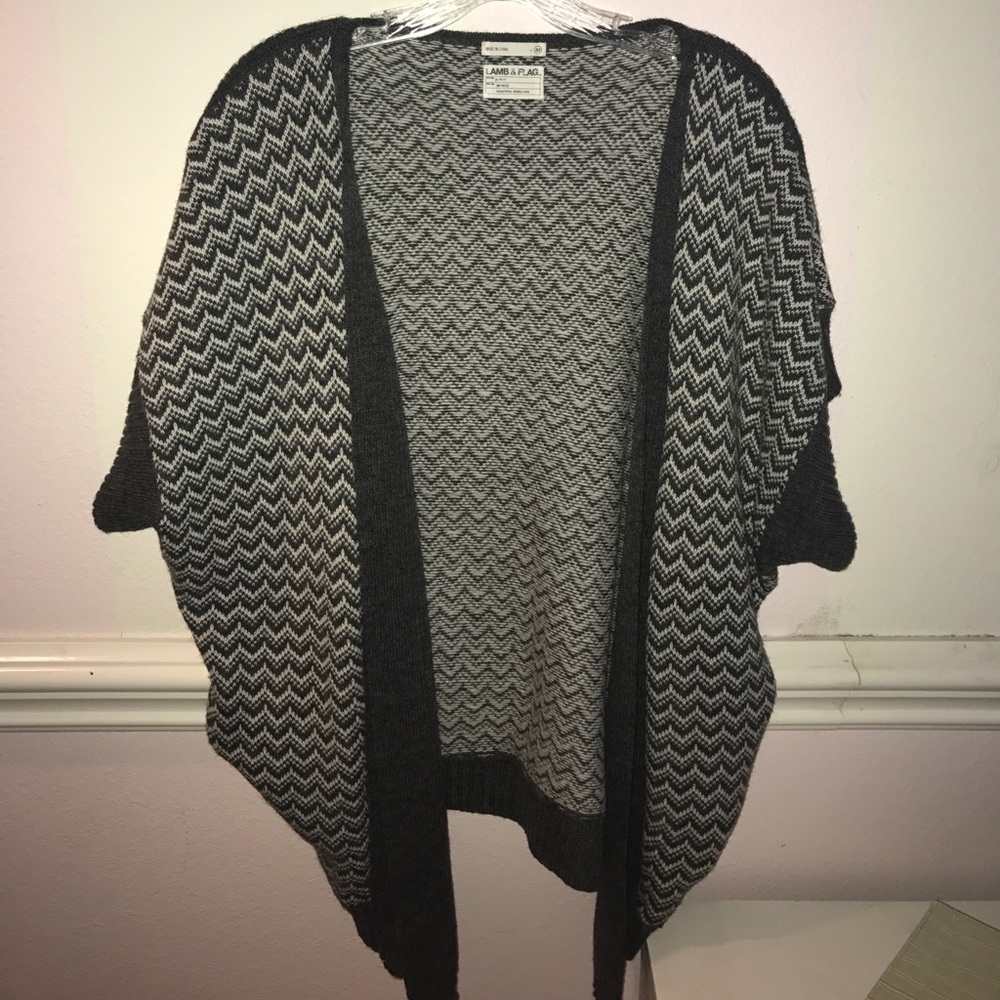 Lamb & flag cardigan
