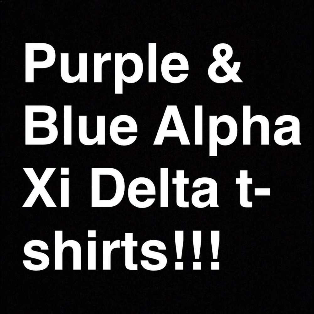 Blue & Purple Sorority shirts