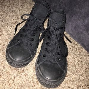 all black hi top converse