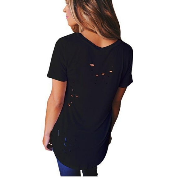 SALE. HOST PICK 6/15Criss cross distressed top - Picture 3 of 4