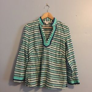 Vineyard Vines Polka Dot Cotton Tunic Top