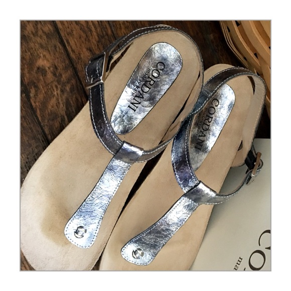 Cordani Italian Blue Flatform Wedge Sandals - Picture 2 of 7