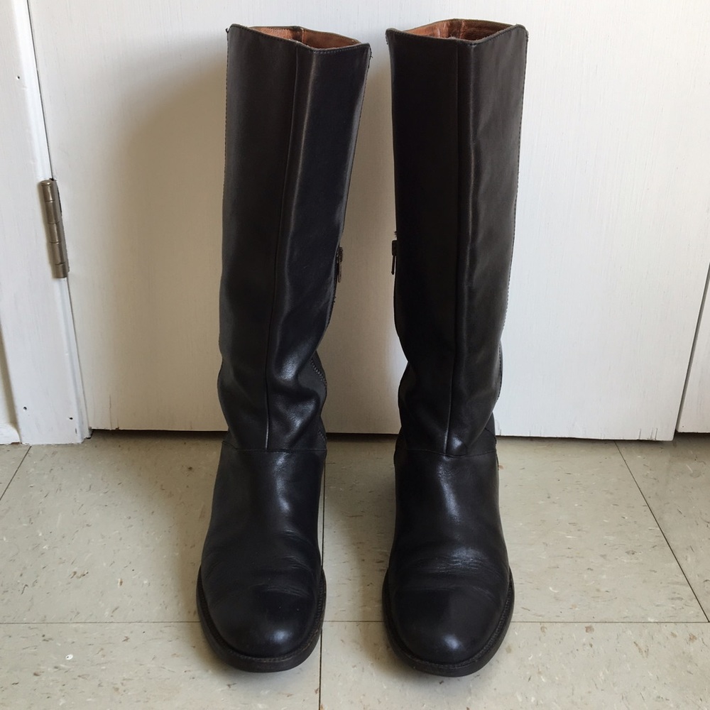 Tall Black JCrew Riding Boots