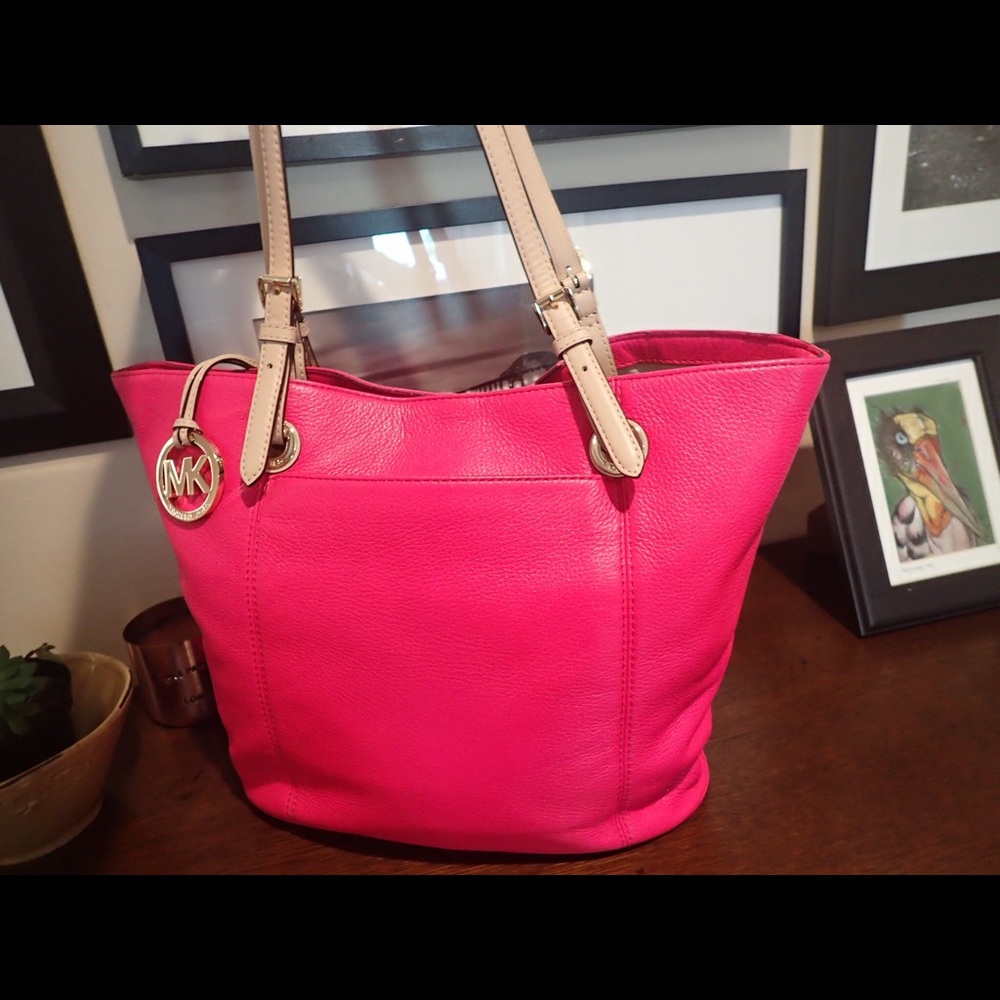Michael Kors leather tote.