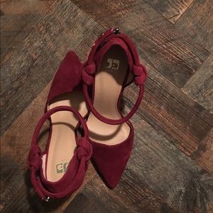 Suede heels