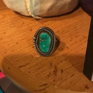 Turquoise ring.