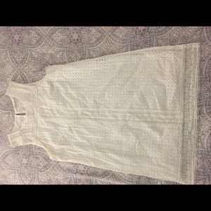 Cute white shift dress!
