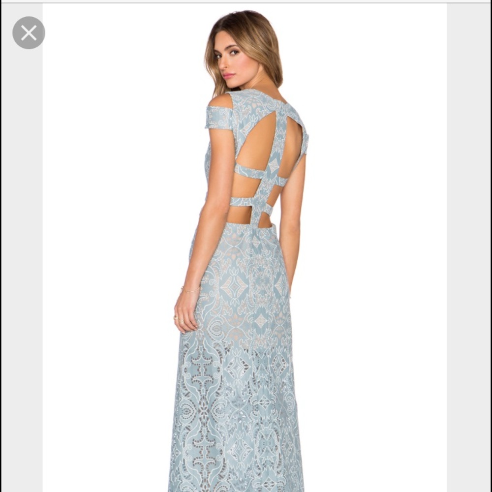 Bcbg maxaria Ava cut out gown (frost)