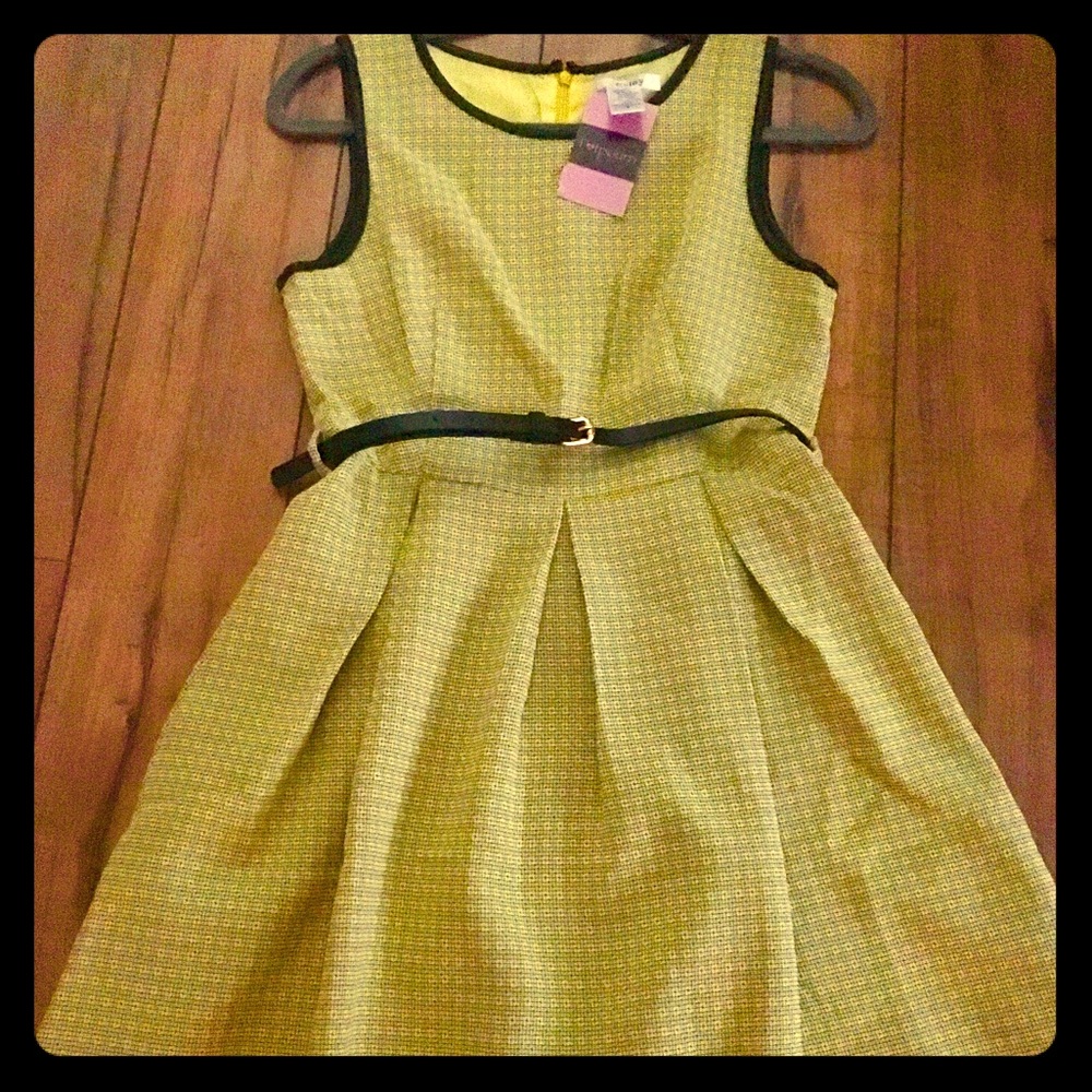 Esley Size Small Belted Yellow dress