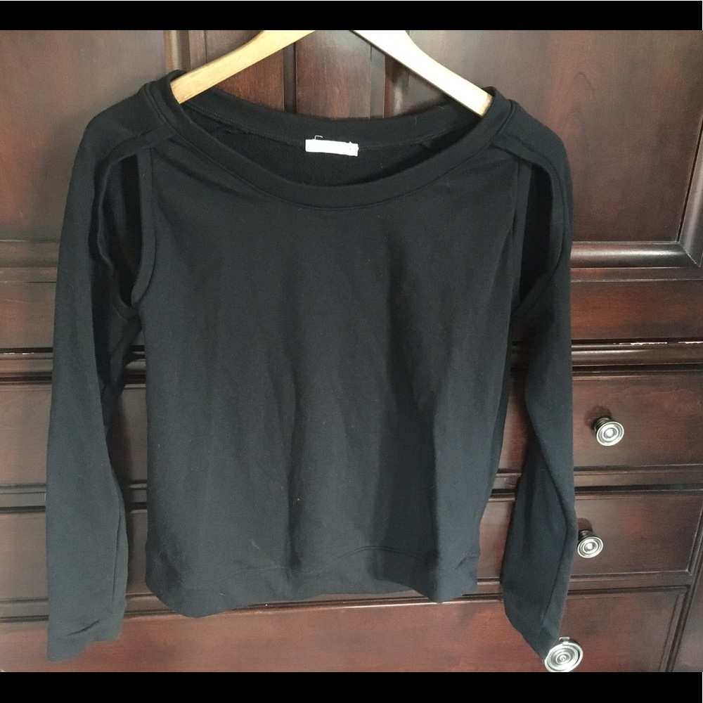 Piper Black sweatshirt with cutout detail, size s