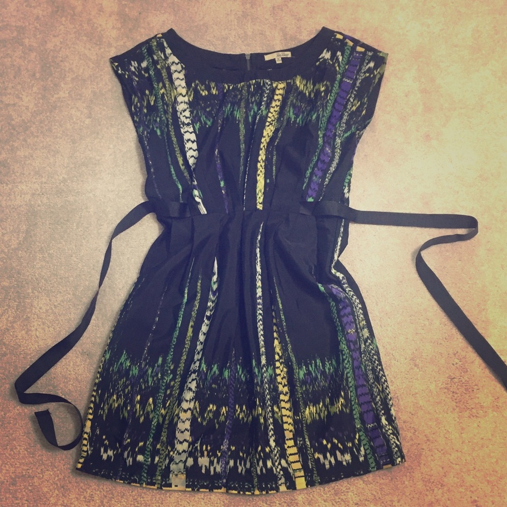 Black Dress w/Ribbon Sash