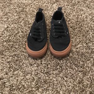 Black toddler vans sz 8