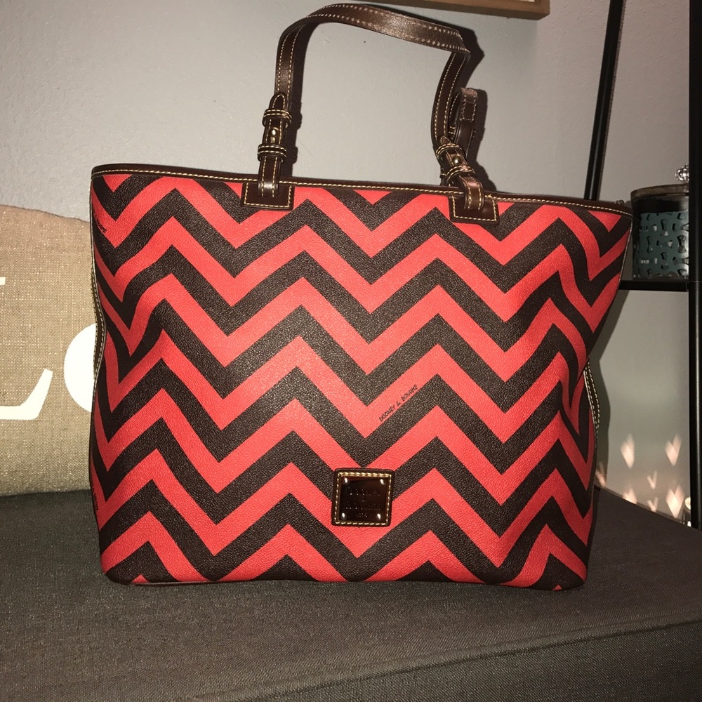 Dooney and Bourke Chevron Tote Bag