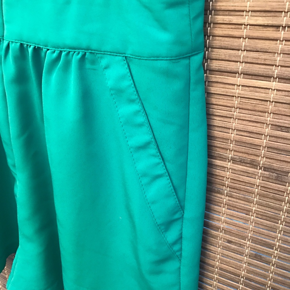 Turquoise Romper with Ruffle Detailing - Picture 4 of 5