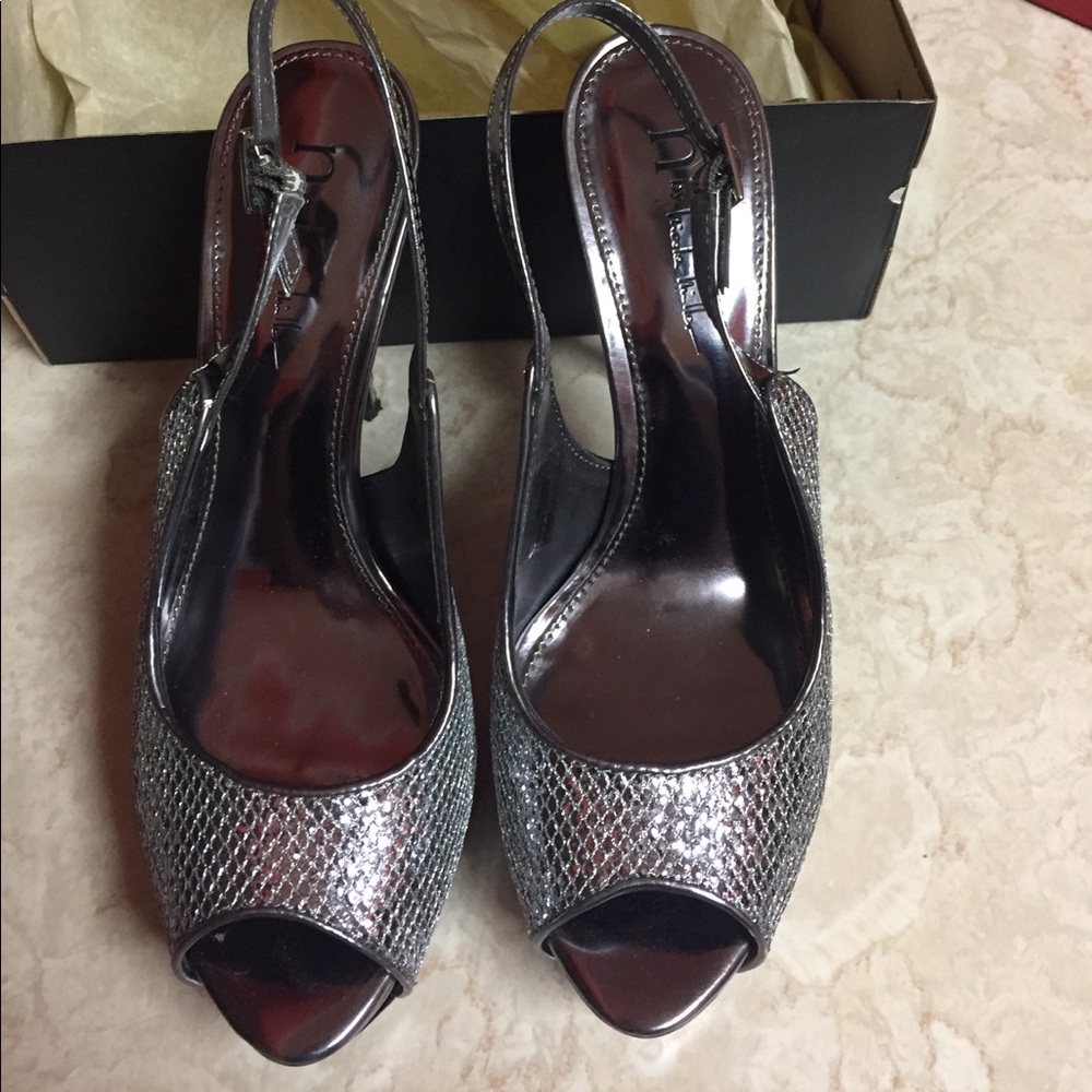 Nicole Miller Pewter Heel