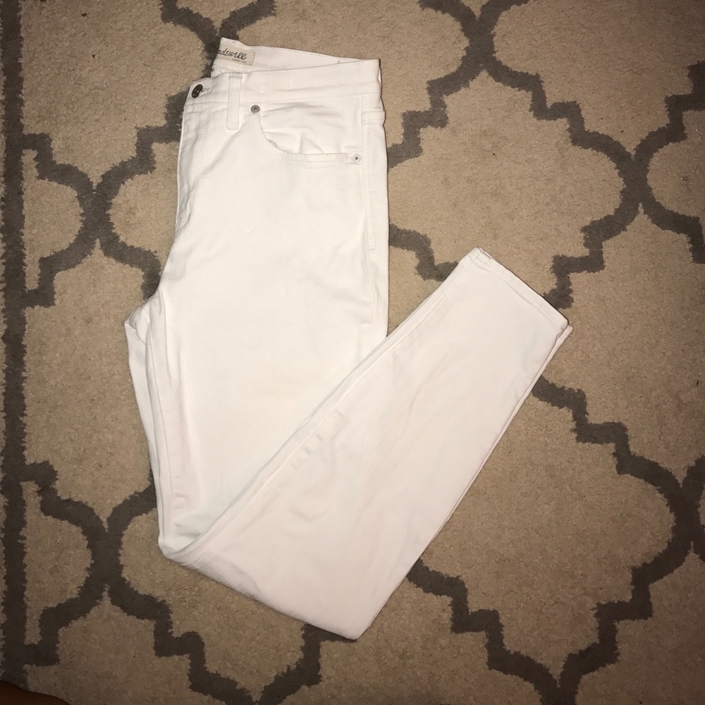 Madewell High Riser Skinny jeans white