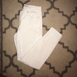 Madewell High Riser Skinny jeans white