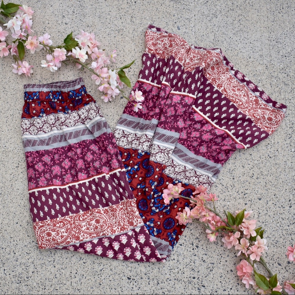 🌸 Bohemian Wide Leg Pants