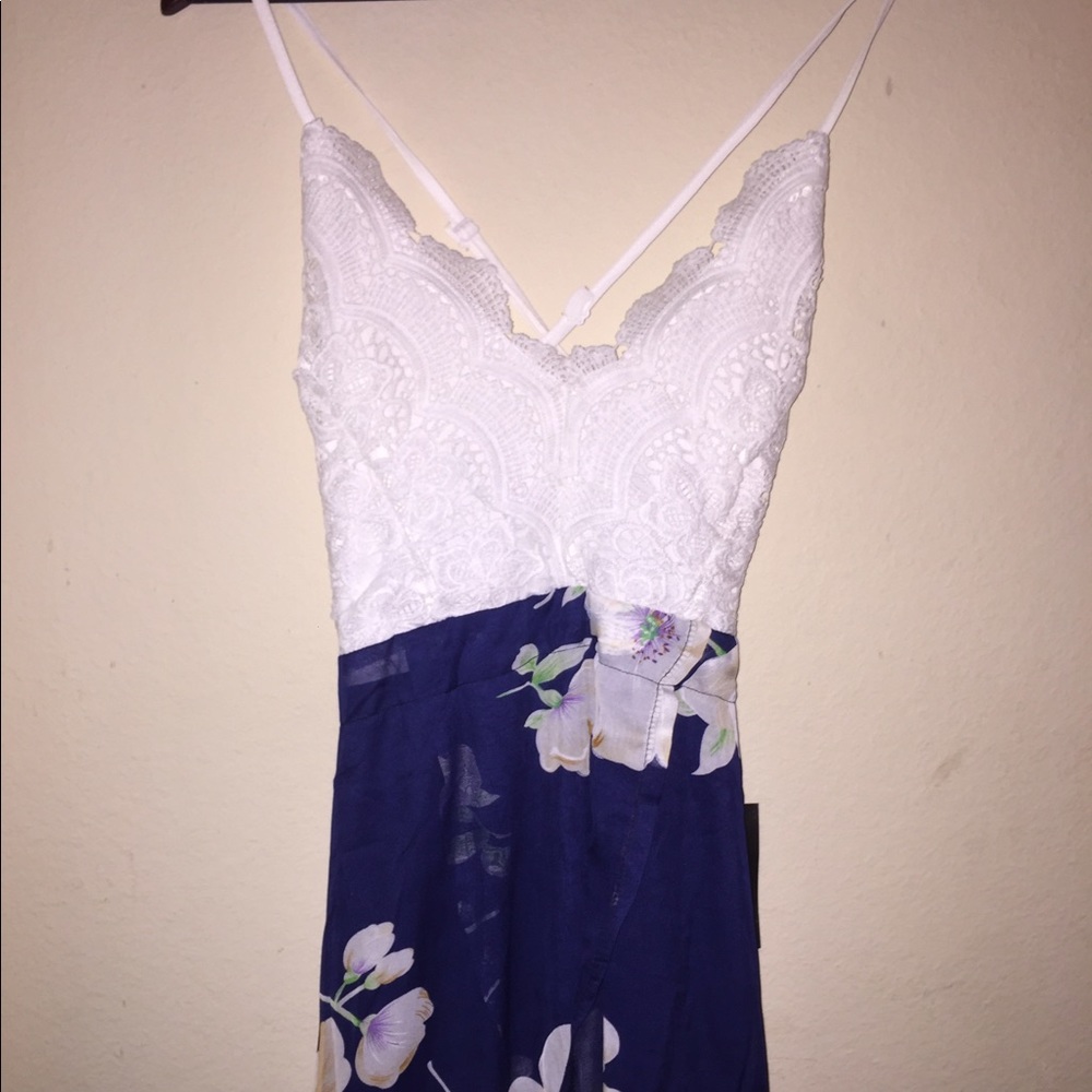Cross-backed dress