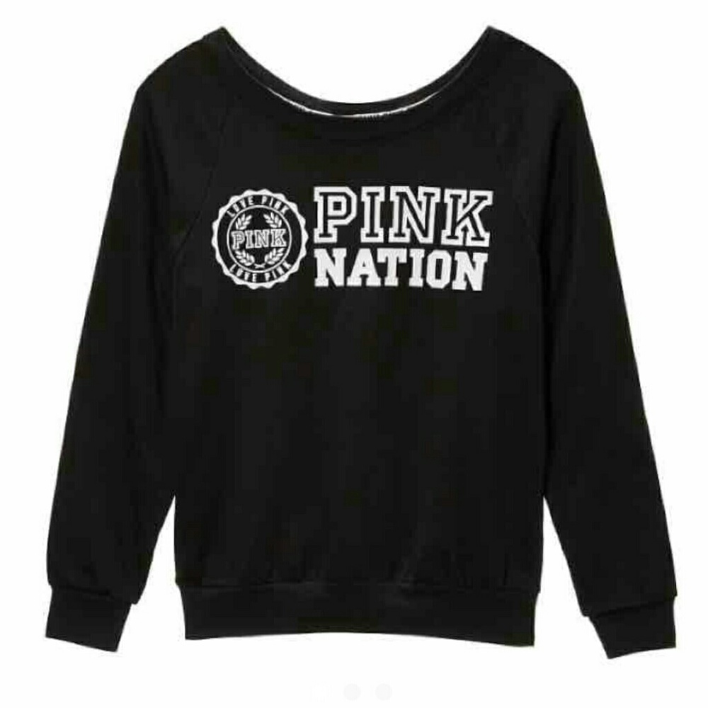 NWT VS PINK NATION SLOUCHY CREW