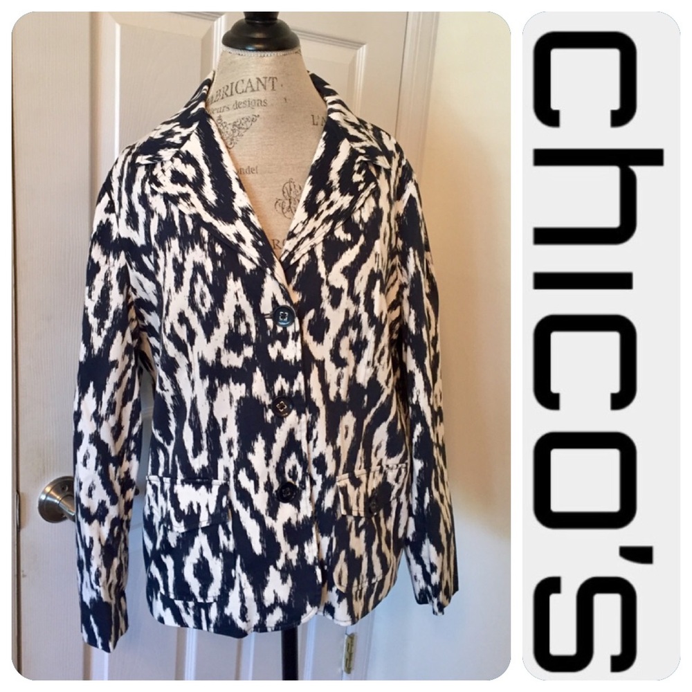 Chico's Fully Lined Cotton Jacket