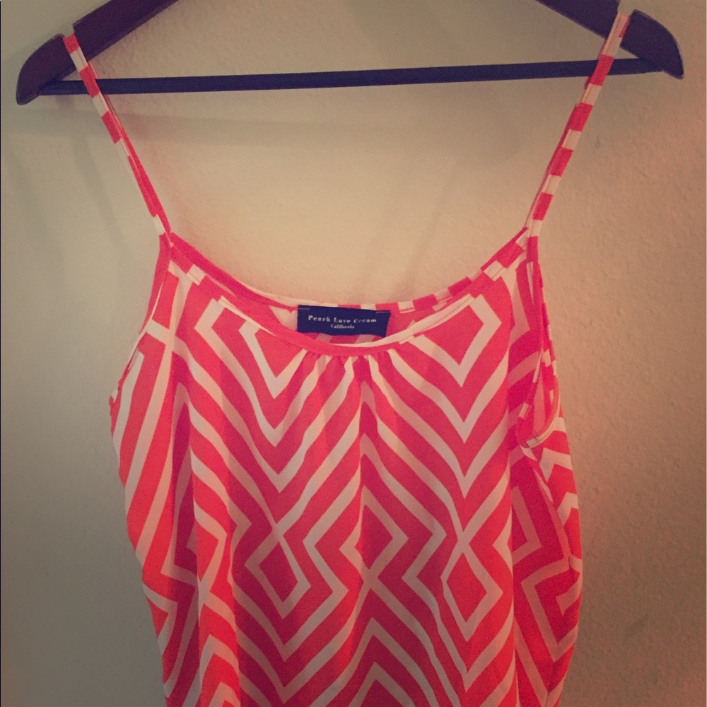Peach Love Cream Tank Top