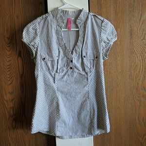 Pinstripe dress top