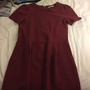 maroon dress