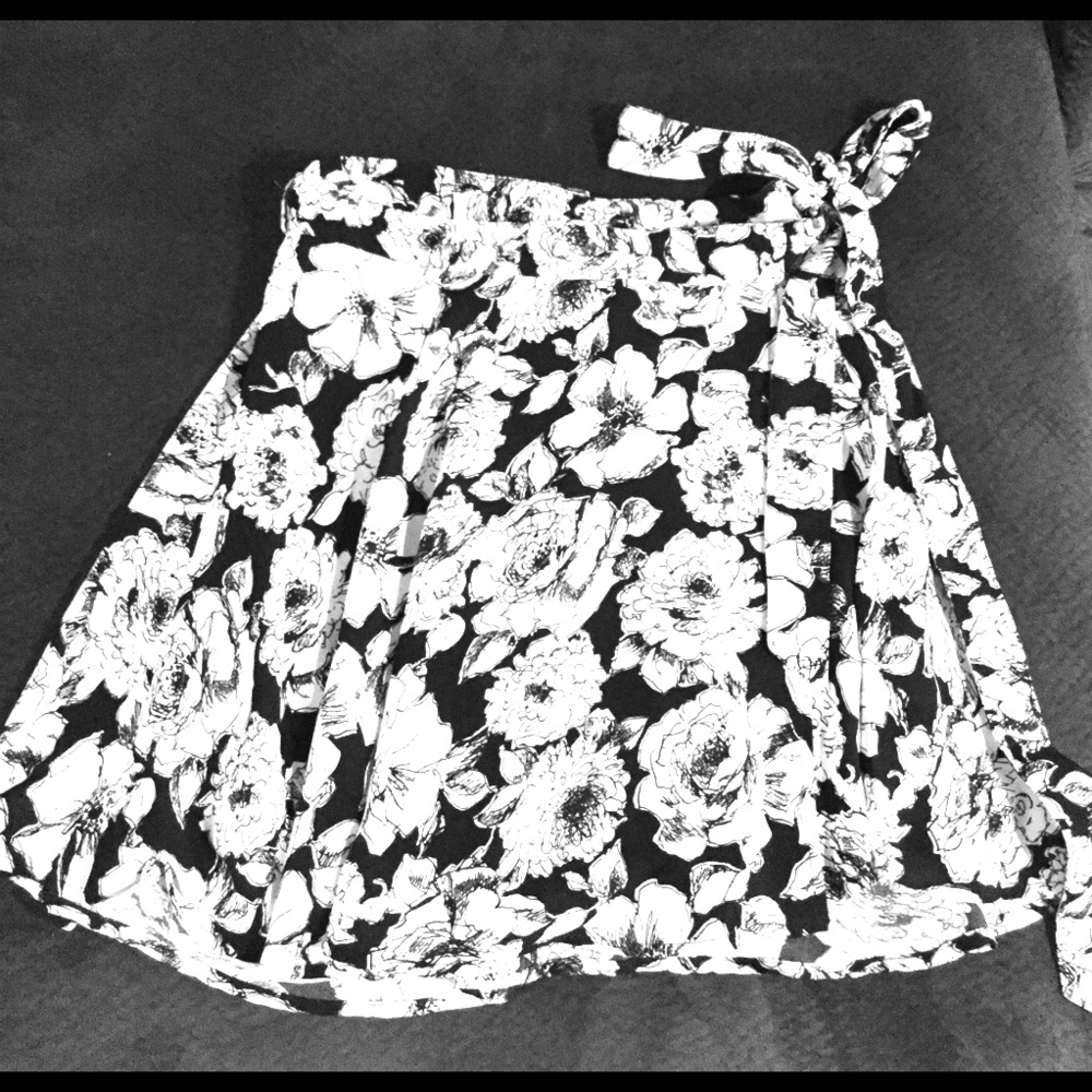 Flirty Mini Wrap Skirt