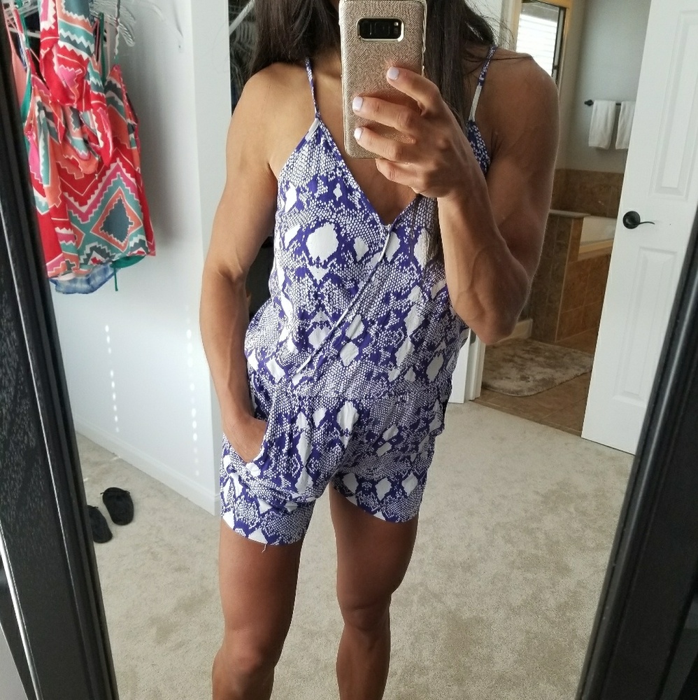 Cobra Print Romper