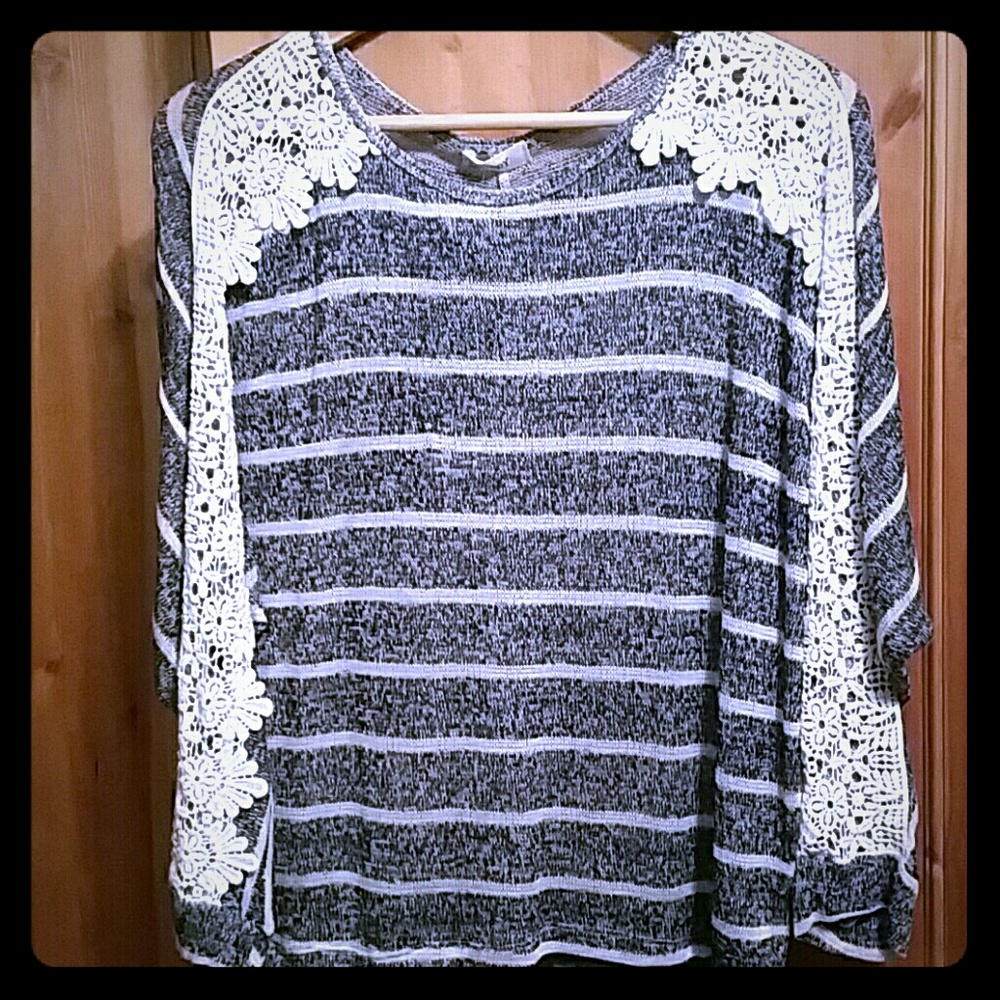 Navy striped sweater